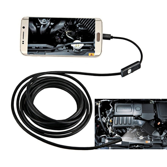 Endoscope étanche AN97 Micro USB avec caméra d'inspection flexible pour téléphones Android OTG, avec 6 LED, 5,5 mm, 8 mm