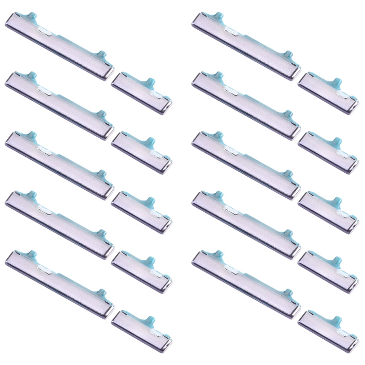 10pcs Volume Control Button, For Samsung Galaxy S20 FE SM-G780, For Samsung Galaxy Z Flip 5G SM-F707, For Samsung Galaxy M23 SM-M236, For Samsung Galaxy A23 SM-A235, For Samsung Galaxy A53 5G SM-A536, For Samsung Galaxy A73 5G SM-A736������������������...