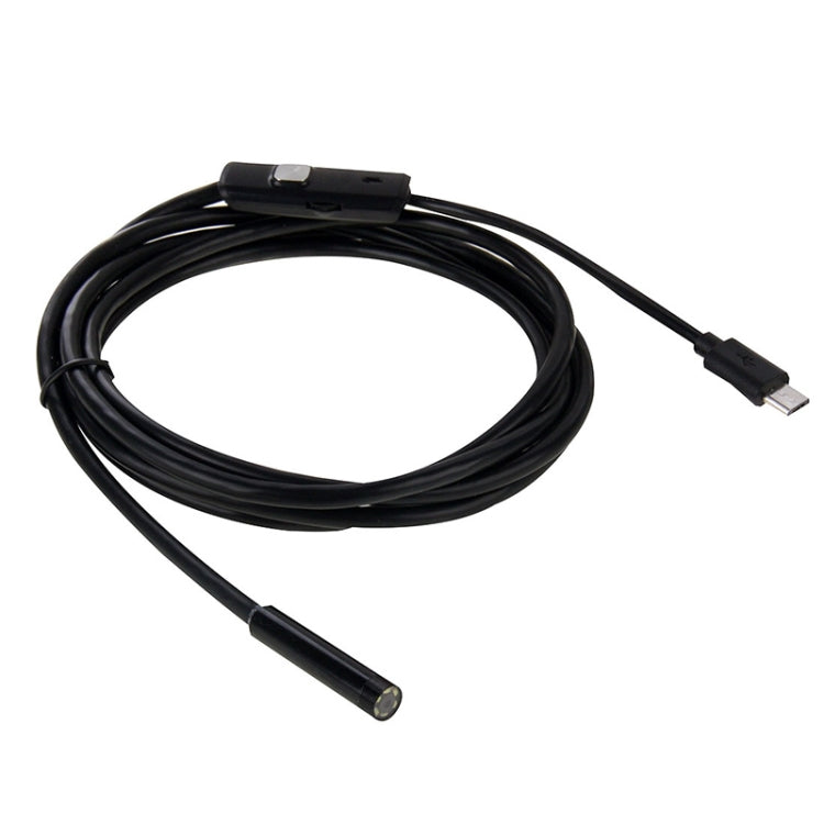 AN97 Waterproof Micro USB Endoscope Hard Tube Inspection Camera for Parts of OTG Function Android Mobile Phone, with 6 LEDs, 5.5mm, 7mm, 8mm