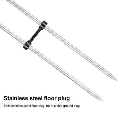 Stainless Steel Thickened Fishing Rod Turret Bracket, 2.4m Black