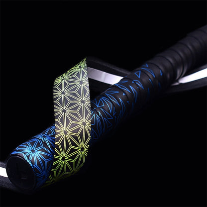 GUANGYU 1,8m Sangle de Poignée Colorée en Dégradé, Colle de Main Quille Épaissie Anti-dérapante Absorbant la Sueur pour Canne à Pêche, Couleur Aléatoire