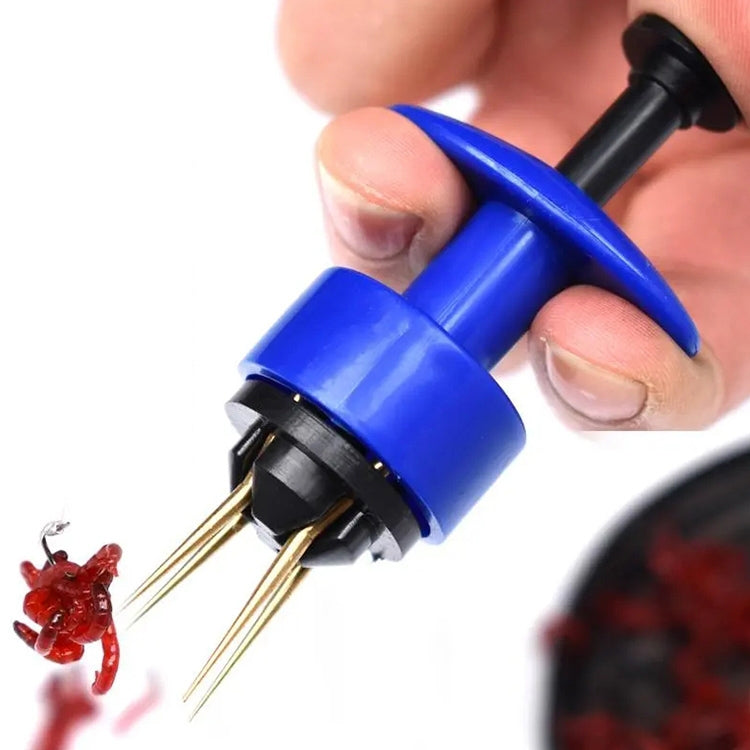 Red Worm Clip Hanging Bait Device Earthworm Live Bait Clip, 1pc