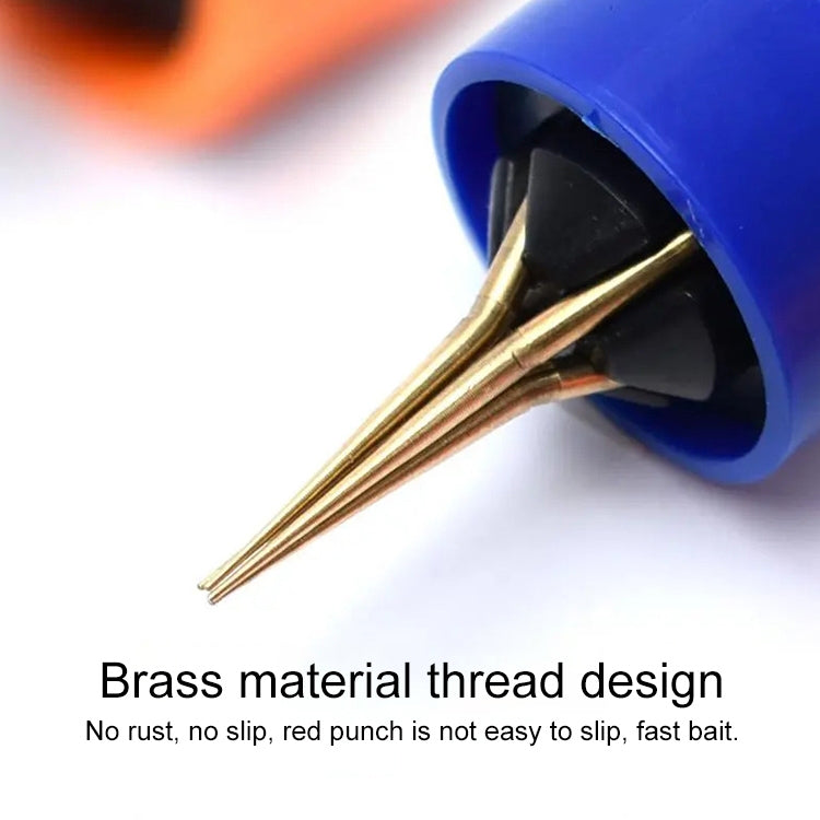 Red Worm Clip Hanging Bait Device Earthworm Live Bait Clip, 1pc