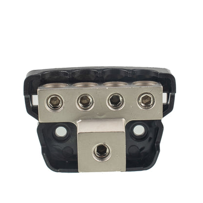 4-Way Car Audio Stereo Amp Power / Ground Cable Splitter Distribution Block 4GA, 4-Way