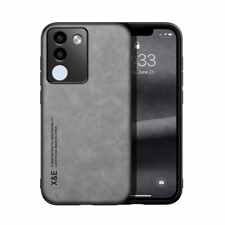 Skin Feel Magnetic Leather Back Phone Case, For vivo X100 Pro, For vivo X100, For vivo iQOO 12 Pro, For vivo iQOO 12, For vivo V29e, For vivo V29e Global, For vivo Y35 4G / Y35+
