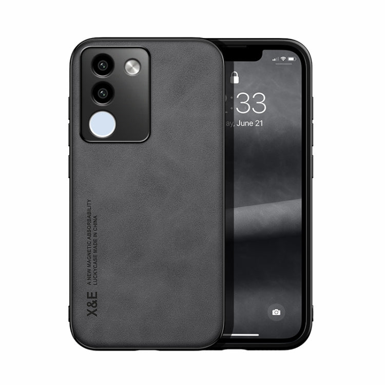 Skin Feel Magnetic Leather Back Phone Case, For vivo X100 Pro, For vivo X100, For vivo iQOO 12 Pro, For vivo iQOO 12, For vivo V29e, For vivo V29e Global, For vivo Y35 4G / Y35+