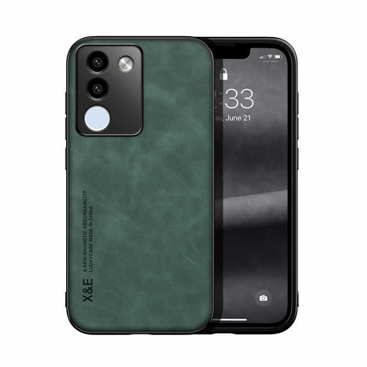 Skin Feel Magnetic Leather Back Phone Case, For vivo X100 Pro, For vivo X100, For vivo iQOO 12 Pro, For vivo iQOO 12, For vivo V29e, For vivo V29e Global, For vivo Y35 4G / Y35+