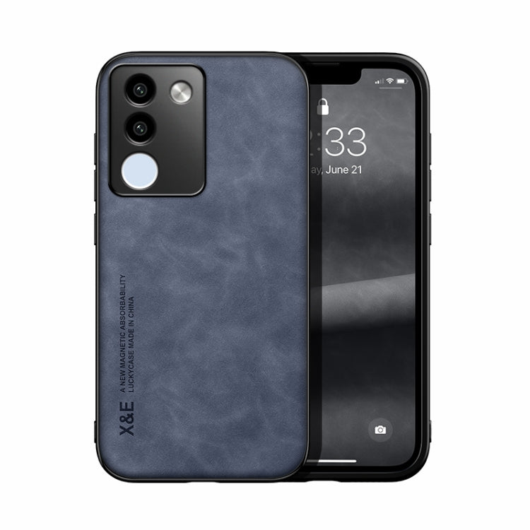 Skin Feel Magnetic Leather Back Phone Case, For vivo X100 Pro, For vivo X100, For vivo iQOO 12 Pro, For vivo iQOO 12, For vivo V29e, For vivo V29e Global, For vivo Y35 4G / Y35+