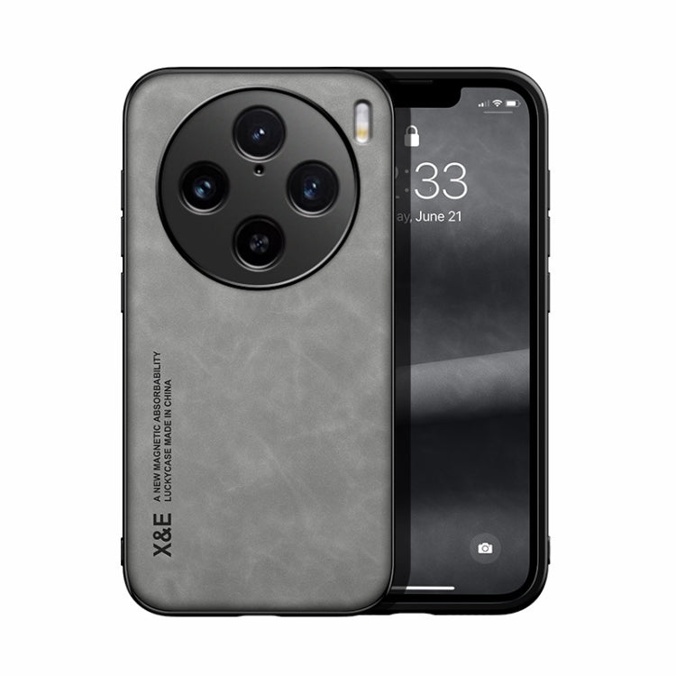 Skin Feel Magnetic Leather Back Phone Case, For vivo X100 Pro, For vivo X100, For vivo iQOO 12 Pro, For vivo iQOO 12, For vivo V29e, For vivo V29e Global, For vivo Y35 4G / Y35+