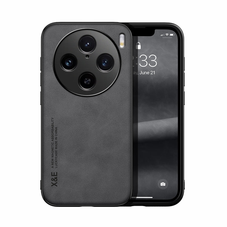 Skin Feel Magnetic Leather Back Phone Case, For vivo X100 Pro, For vivo X100, For vivo iQOO 12 Pro, For vivo iQOO 12, For vivo V29e, For vivo V29e Global, For vivo Y35 4G / Y35+