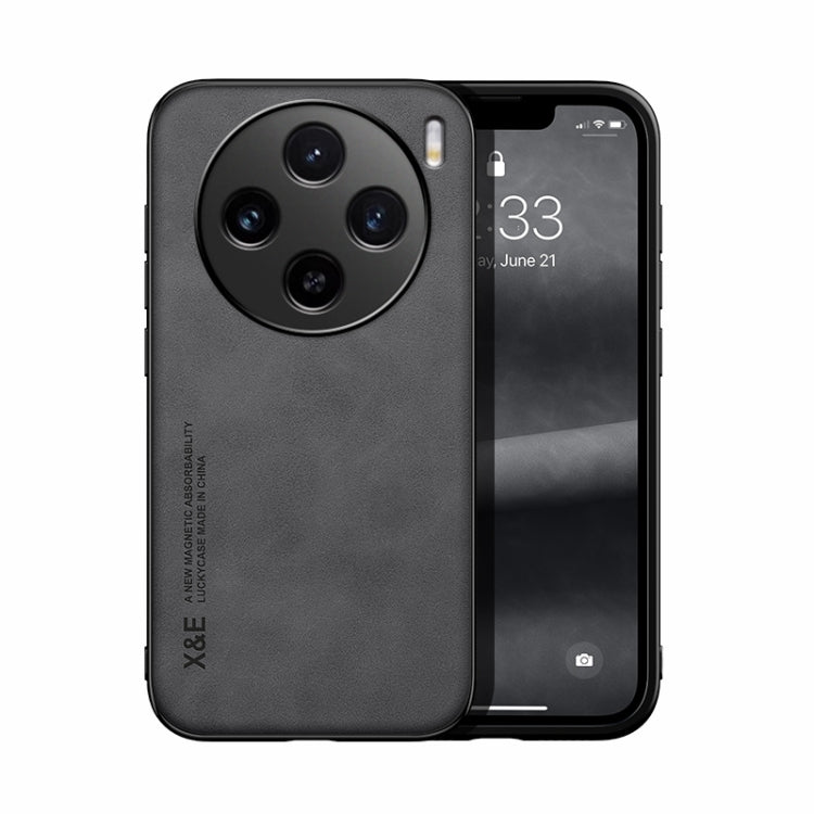 Skin Feel Magnetic Leather Back Phone Case, For vivo X100 Pro, For vivo X100, For vivo iQOO 12 Pro, For vivo iQOO 12, For vivo V29e, For vivo V29e Global, For vivo Y35 4G / Y35+