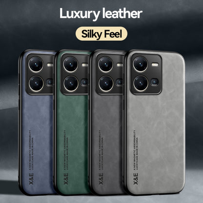 Skin Feel Magnetic Leather Back Phone Case, For vivo X100 Pro, For vivo X100, For vivo iQOO 12, For vivo V29e, For vivo V29e Global, For vivo Y35 4G / Y35+