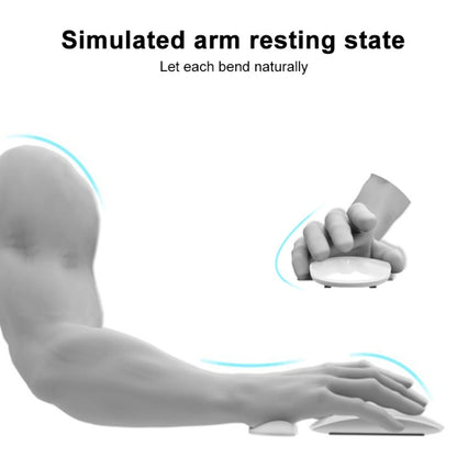 Silicone Wrist Support Mouse Pad Mobile Palm Rest Office Hand Rest, Black Left Hand, Grey Right Hand, Grey Left Hand