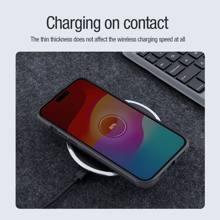 NILLKIN Frosted Shield Pro Magnetic Magsafe Phone Case, For iPhone 15