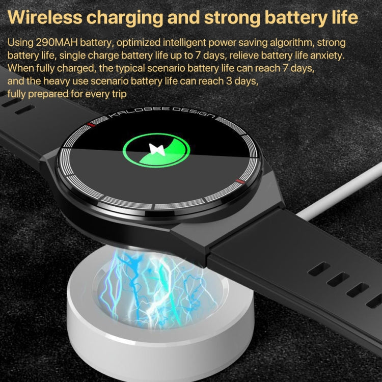 1.3 inch Bamboo Steel Band IP68 Waterproof Smart Watch Support Bluetooth Call, Silver Steel Band, Black Steel Band