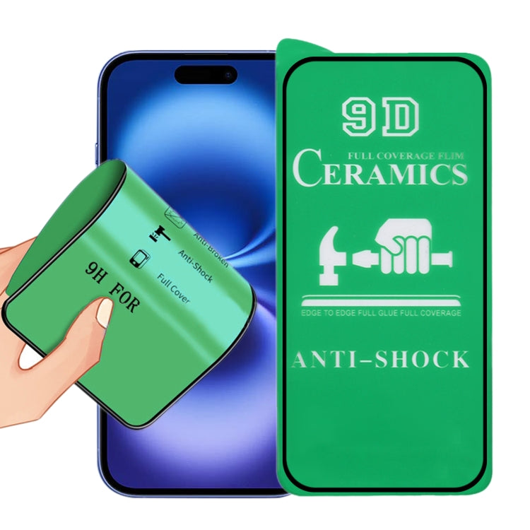 9D Full Screen Full Glue Ceramic Film, For iPhone 18 Pro / 17 Pro, For iPhone 18 Pro Max / 17 Pro Max, For iPhone 17, For iPhone Air, For iPhone 16 Pro Max, For iPhone 16 Pro, For iPhone 16 Plus, For iPhone 16, For iPhone 15 Pro Max, For iPhone 15 Pro ...
