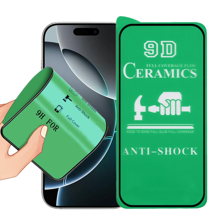 9D Full Screen Full Glue Ceramic Film, For iPhone 18 Pro / 17 Pro, For iPhone 18 Pro Max / 17 Pro Max, For iPhone 17, For iPhone Air, For iPhone 16 Pro Max, For iPhone 16 Pro, For iPhone 16 Plus, For iPhone 16, For iPhone 15 Pro Max, For iPhone 15 Pro ...