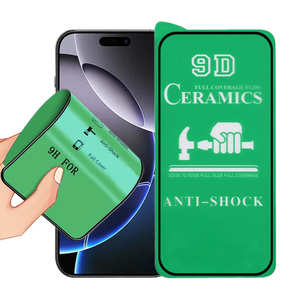 9D Full Screen Full Glue Ceramic Film, For iPhone 18 Pro / 17 Pro, For iPhone 18 Pro Max / 17 Pro Max, For iPhone 17, For iPhone Air, For iPhone 16 Pro Max, For iPhone 16 Pro, For iPhone 16 Plus, For iPhone 16, For iPhone 15 Pro Max, For iPhone 15 Pro ...