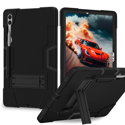Contrast Color Silicone PC Tablet Case with Holder