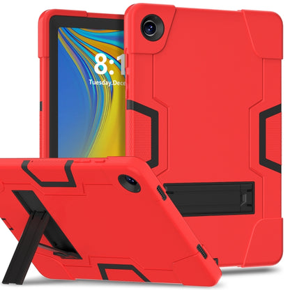Contrast Color Silicone PC Tablet Case with Holder