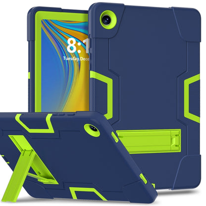 Contrast Color Silicone PC Tablet Case with Holder