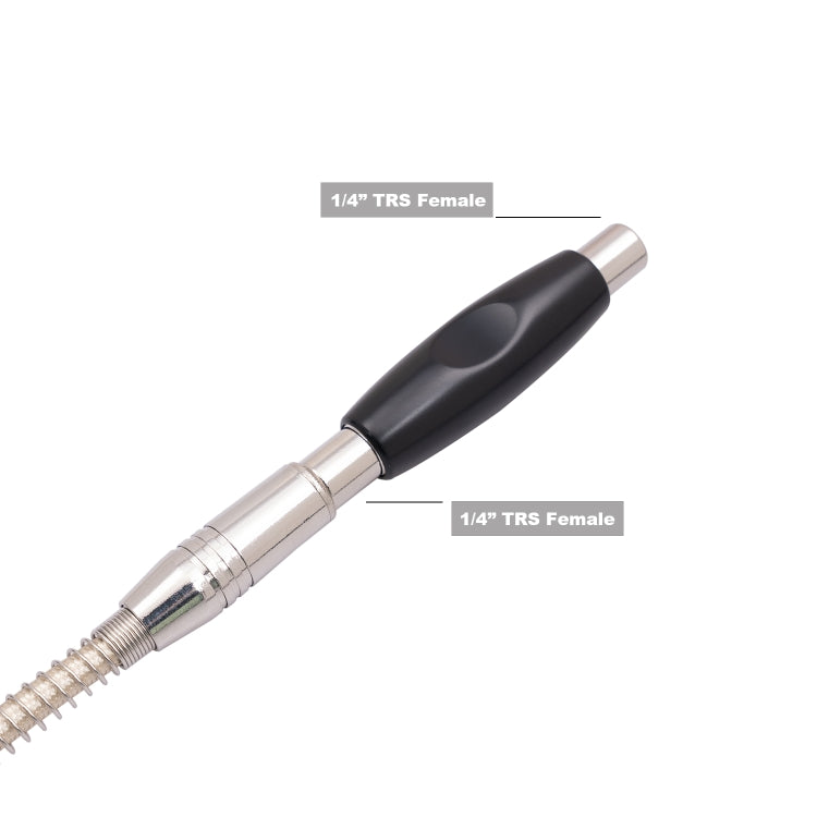 TC302 6.35mm Female to Female Guitar TRS Stereo Audio Cable Adapter