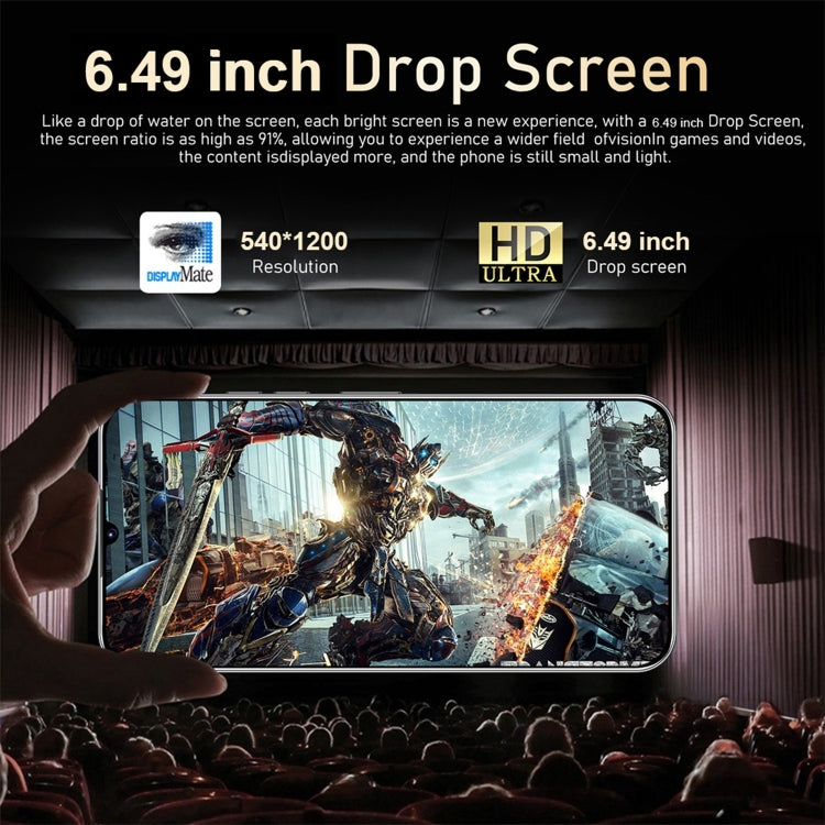 Note30, 6.49 inch Screen, Face Identification, Android  8.1 MTK6580A Quad Core, Network: 3G, Dual SIM, 2GB+16GB