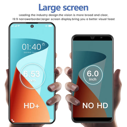 S23 Ultra / U19, 6.53 inch Screen, Face ID & Side Fingerprint Identification, Android 9.1 MTK6753 Octa Core, Network: 4G, Dual SIM, 3GB+64GB