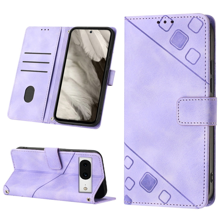 Skin-feel Embossed Leather Phone Case, For Google Pixel 11 Pro XL, For Google Pixel 11 Pro / 11, For Google Pixel 10 Pro XL 5G Global, For Google Pixel 10 5G Global, For Google Pixel 9a, For Google Pixel 9 Pro XL, For Google Pixel 9 / 9 Pro            ...