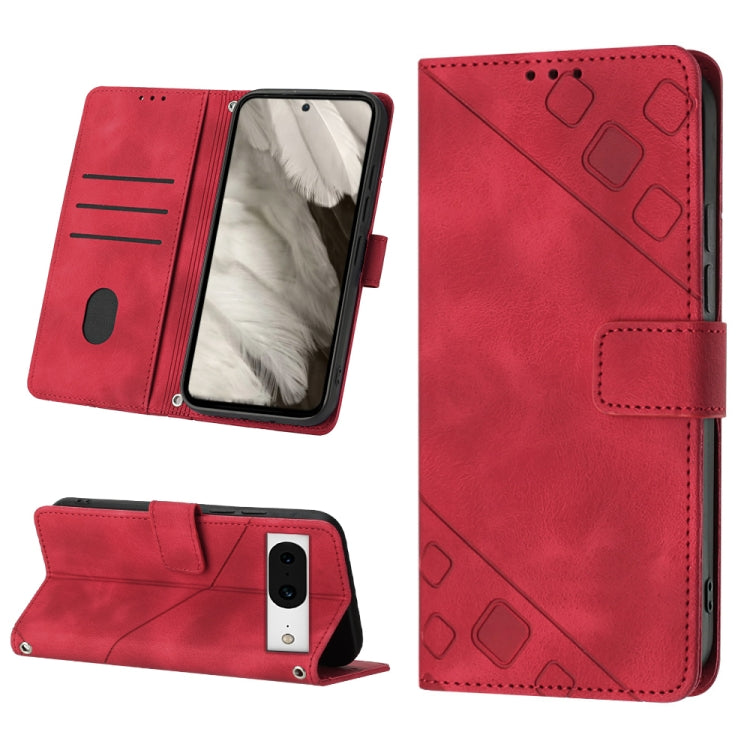 Skin-feel Embossed Leather Phone Case, For Google Pixel 11 Pro XL, For Google Pixel 11 Pro / 11, For Google Pixel 10 Pro XL 5G Global, For Google Pixel 10 5G Global, For Google Pixel 9a, For Google Pixel 9 Pro XL, For Google Pixel 9 / 9 Pro            ...