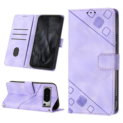 Skin-feel Embossed Leather Phone Case, For Google Pixel 11 Pro XL, For Google Pixel 11 Pro / 11, For Google Pixel 10 Pro XL 5G Global, For Google Pixel 10 5G Global, For Google Pixel 9a, For Google Pixel 9 Pro XL, For Google Pixel 9 / 9 Pro            ...