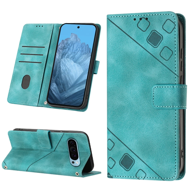 Skin-feel Embossed Leather Phone Case, For Google Pixel 11 Pro XL, For Google Pixel 11 Pro / 11, For Google Pixel 10 Pro XL 5G Global, For Google Pixel 10 5G Global, For Google Pixel 9a, For Google Pixel 9 Pro XL, For Google Pixel 9 / 9 Pro            ...