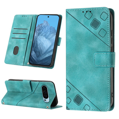 Skin-feel Embossed Leather Phone Case, For Google Pixel 11 Pro XL, For Google Pixel 11 Pro / 11, For Google Pixel 10 Pro XL 5G Global, For Google Pixel 10 5G Global, For Google Pixel 9a, For Google Pixel 9 Pro XL, For Google Pixel 9 / 9 Pro            ...