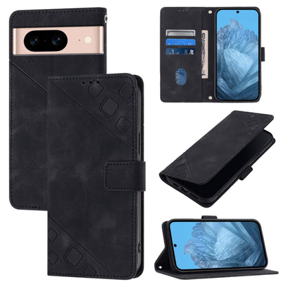 Skin-feel Embossed Leather Phone Case, For Google Pixel 11 Pro XL, For Google Pixel 11 Pro / 11, For Google Pixel 10 Pro XL 5G Global, For Google Pixel 10 5G Global, For Google Pixel 9a, For Google Pixel 9 Pro XL, For Google Pixel 9 / 9 Pro            ...