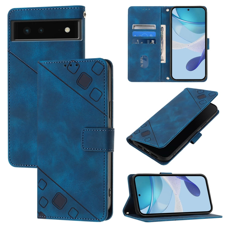 Skin-feel Embossed Leather Phone Case, For Google Pixel 11 Pro XL, For Google Pixel 11 Pro / 11, For Google Pixel 10 Pro XL 5G Global, For Google Pixel 10 5G Global, For Google Pixel 9a, For Google Pixel 9 Pro XL, For Google Pixel 9 / 9 Pro            ...