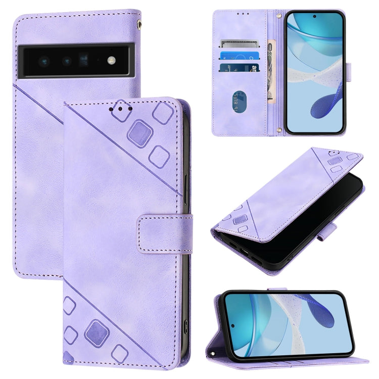 Skin-feel Embossed Leather Phone Case, For Google Pixel 11 Pro XL, For Google Pixel 11 Pro / 11, For Google Pixel 10 Pro XL 5G Global, For Google Pixel 10 5G Global, For Google Pixel 9a, For Google Pixel 9 Pro XL, For Google Pixel 9 / 9 Pro            ...