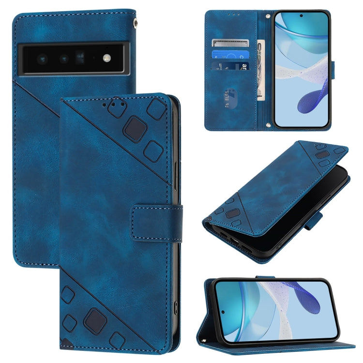 Skin-feel Embossed Leather Phone Case, For Google Pixel 11 Pro XL, For Google Pixel 11 Pro / 11, For Google Pixel 10 Pro XL 5G Global, For Google Pixel 10 5G Global, For Google Pixel 9a, For Google Pixel 9 Pro XL, For Google Pixel 9 / 9 Pro            ...