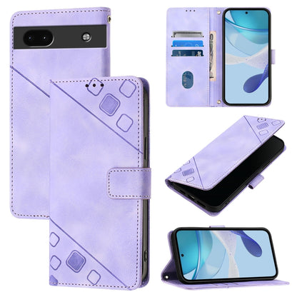 Skin-feel Embossed Leather Phone Case, For Google Pixel 11 Pro XL, For Google Pixel 11 Pro / 11, For Google Pixel 10 Pro XL 5G Global, For Google Pixel 10 5G Global, For Google Pixel 9a, For Google Pixel 9 Pro XL, For Google Pixel 9 / 9 Pro            ...