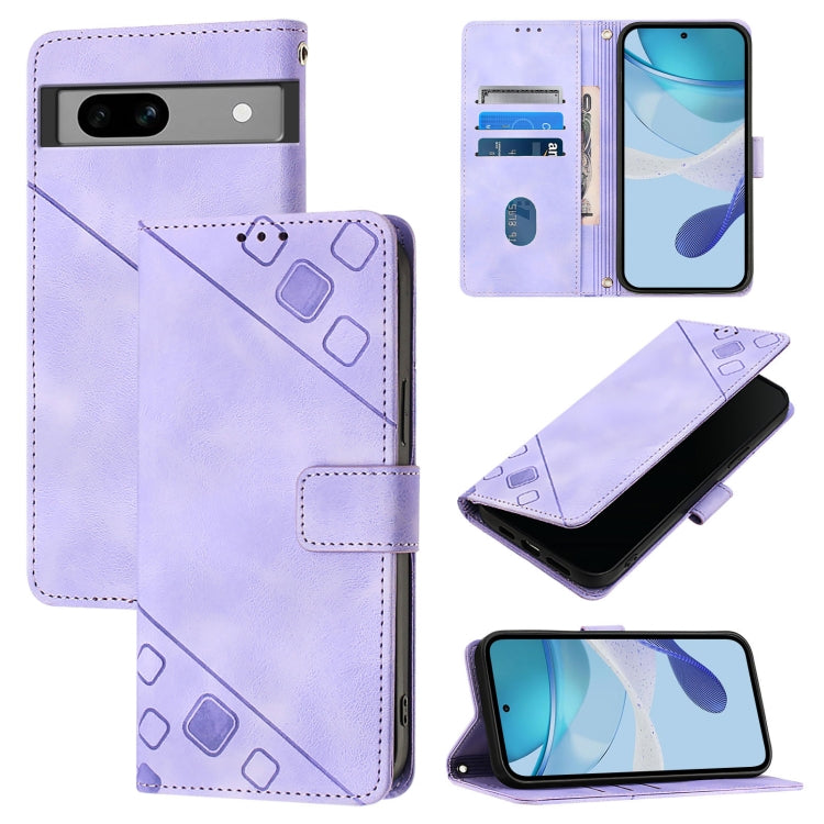 Skin-feel Embossed Leather Phone Case, For Google Pixel 11 Pro XL, For Google Pixel 11 Pro / 11, For Google Pixel 10 Pro XL 5G Global, For Google Pixel 10 5G Global, For Google Pixel 9a, For Google Pixel 9 Pro XL, For Google Pixel 9 / 9 Pro            ...