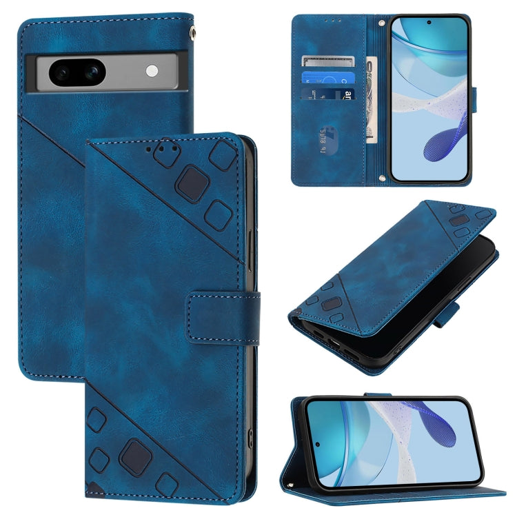 Skin-feel Embossed Leather Phone Case, For Google Pixel 11 Pro XL, For Google Pixel 11 Pro / 11, For Google Pixel 10 Pro XL 5G Global, For Google Pixel 10 5G Global, For Google Pixel 9a, For Google Pixel 9 Pro XL, For Google Pixel 9 / 9 Pro            ...