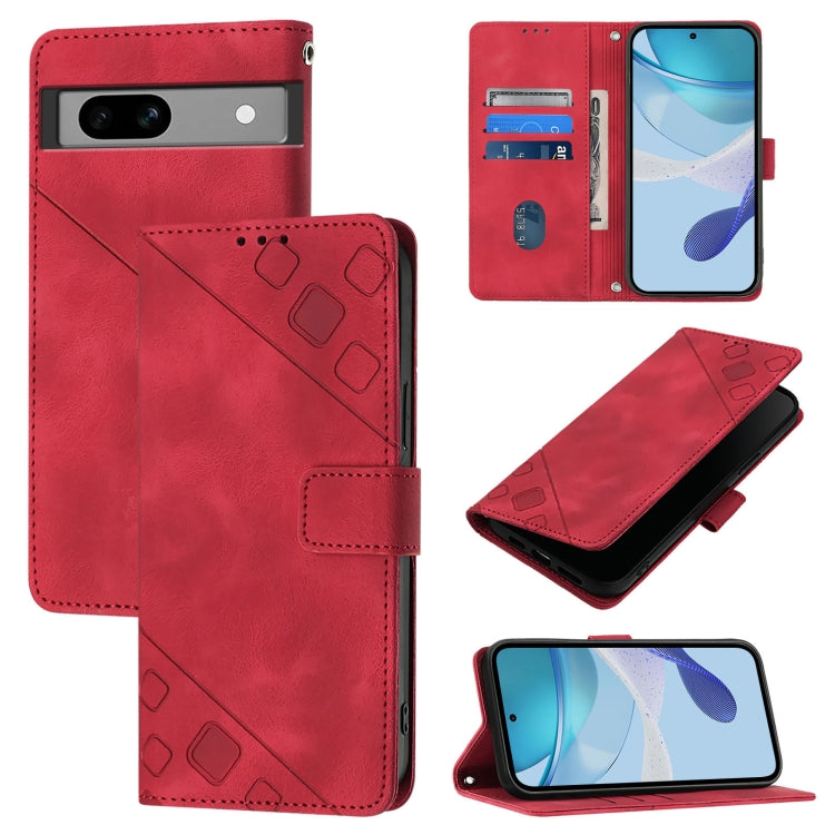 Skin-feel Embossed Leather Phone Case, For Google Pixel 11 Pro XL, For Google Pixel 11 Pro / 11, For Google Pixel 10 Pro XL 5G Global, For Google Pixel 10 5G Global, For Google Pixel 9a, For Google Pixel 9 Pro XL, For Google Pixel 9 / 9 Pro            ...