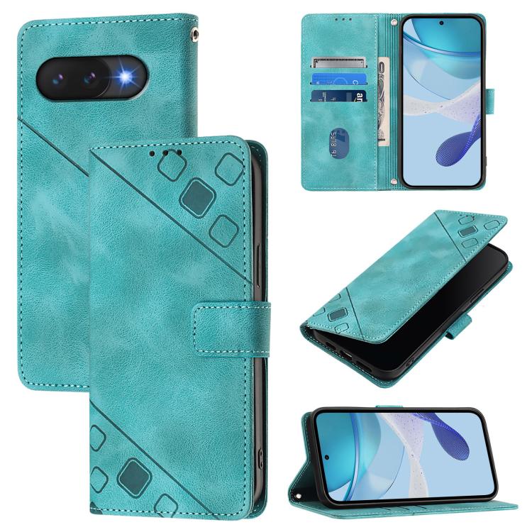 Skin-feel Embossed Leather Phone Case, For Google Pixel 11 Pro XL, For Google Pixel 11 Pro / 11, For Google Pixel 10 Pro XL 5G Global, For Google Pixel 10 5G Global, For Google Pixel 9a, For Google Pixel 9 Pro XL, For Google Pixel 9 / 9 Pro            ...