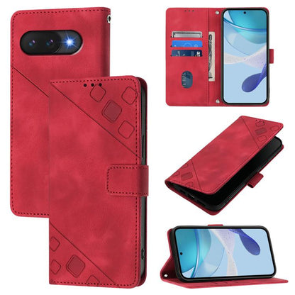 Skin-feel Embossed Leather Phone Case, For Google Pixel 11 Pro XL, For Google Pixel 11 Pro / 11, For Google Pixel 10 Pro XL 5G Global, For Google Pixel 10 5G Global, For Google Pixel 9a, For Google Pixel 9 Pro XL, For Google Pixel 9 / 9 Pro            ...