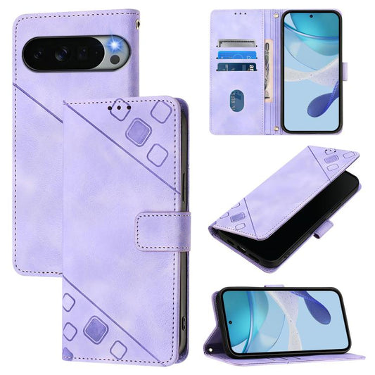 Skin-feel Embossed Leather Phone Case, For Google Pixel 11 Pro XL, For Google Pixel 11 Pro / 11, For Google Pixel 10 Pro XL 5G Global, For Google Pixel 10 5G Global, For Google Pixel 9a, For Google Pixel 9 Pro XL, For Google Pixel 9 / 9 Pro