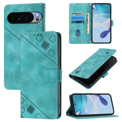 Skin-feel Embossed Leather Phone Case, For Google Pixel 11 Pro XL, For Google Pixel 11 Pro / 11, For Google Pixel 10 Pro XL 5G Global, For Google Pixel 10 5G Global, For Google Pixel 9a, For Google Pixel 9 Pro XL, For Google Pixel 9 / 9 Pro            ...