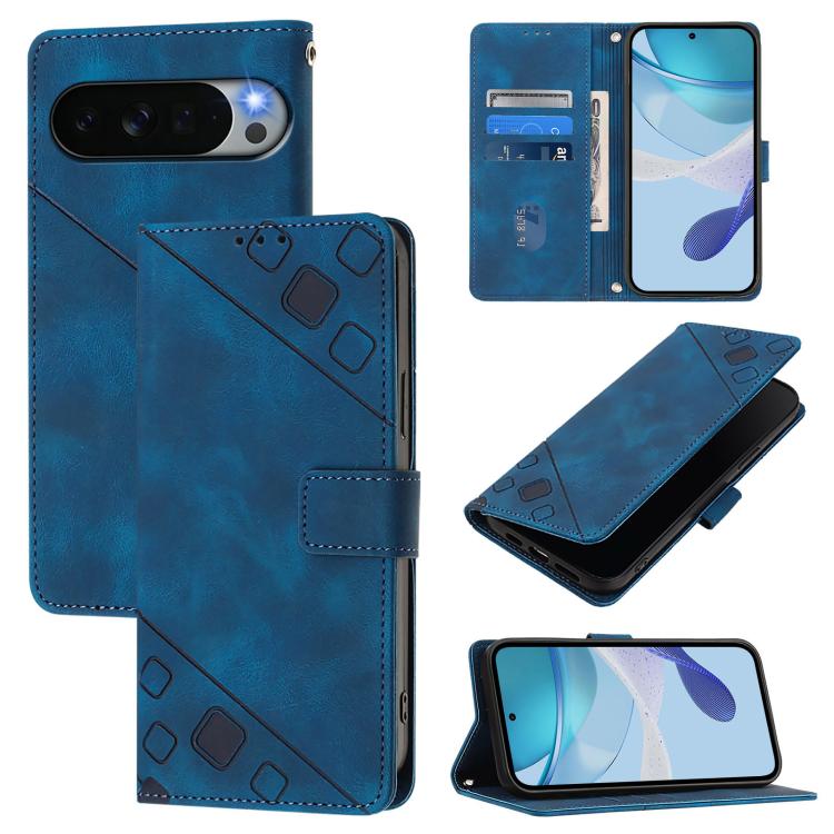 Skin-feel Embossed Leather Phone Case, For Google Pixel 11 Pro XL, For Google Pixel 11 Pro / 11, For Google Pixel 10 Pro XL 5G Global, For Google Pixel 10 5G Global, For Google Pixel 9a, For Google Pixel 9 Pro XL, For Google Pixel 9 / 9 Pro            ...