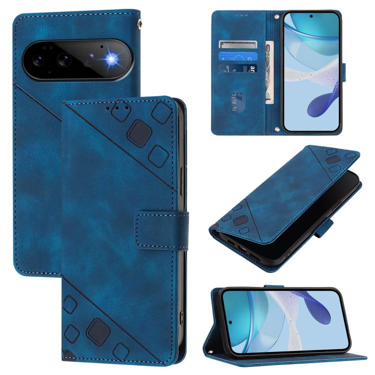 Skin-feel Embossed Leather Phone Case, For Google Pixel 11 Pro XL, For Google Pixel 11 Pro / 11, For Google Pixel 10 Pro XL 5G Global, For Google Pixel 10 5G Global, For Google Pixel 9a, For Google Pixel 9 Pro XL, For Google Pixel 9 / 9 Pro            ...