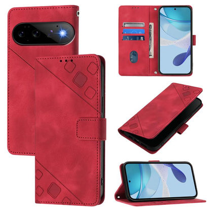 Skin-feel Embossed Leather Phone Case, For Google Pixel 11 Pro XL, For Google Pixel 11 Pro / 11, For Google Pixel 10 Pro XL 5G Global, For Google Pixel 10 5G Global, For Google Pixel 9a, For Google Pixel 9 Pro XL, For Google Pixel 9 / 9 Pro            ...