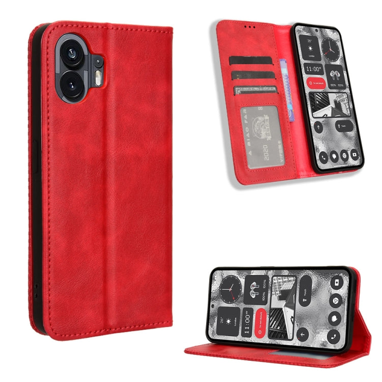 Magnetic Buckle Retro Texture Leather Phone Case, For Nothing Phone 4a Pro, For Nothing Phone 4a, For Nothing Phone 3a Lite, For Nothing Phone 3, For Nothing CMF Phone 2 Pro, For Nothing Phone 3a, For Nothing Phone 3a Pro, For Nothing CMF Phone 1      ...