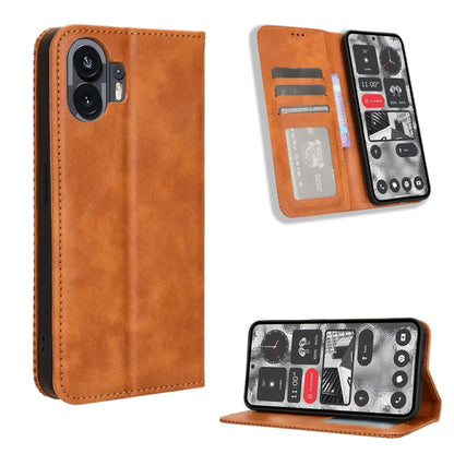 Magnetic Buckle Retro Texture Leather Phone Case, For Nothing Phone 4a Pro, For Nothing Phone 4a, For Nothing Phone 3a Lite, For Nothing Phone 3, For Nothing CMF Phone 2 Pro, For Nothing Phone 3a, For Nothing Phone 3a Pro, For Nothing CMF Phone 1      ...